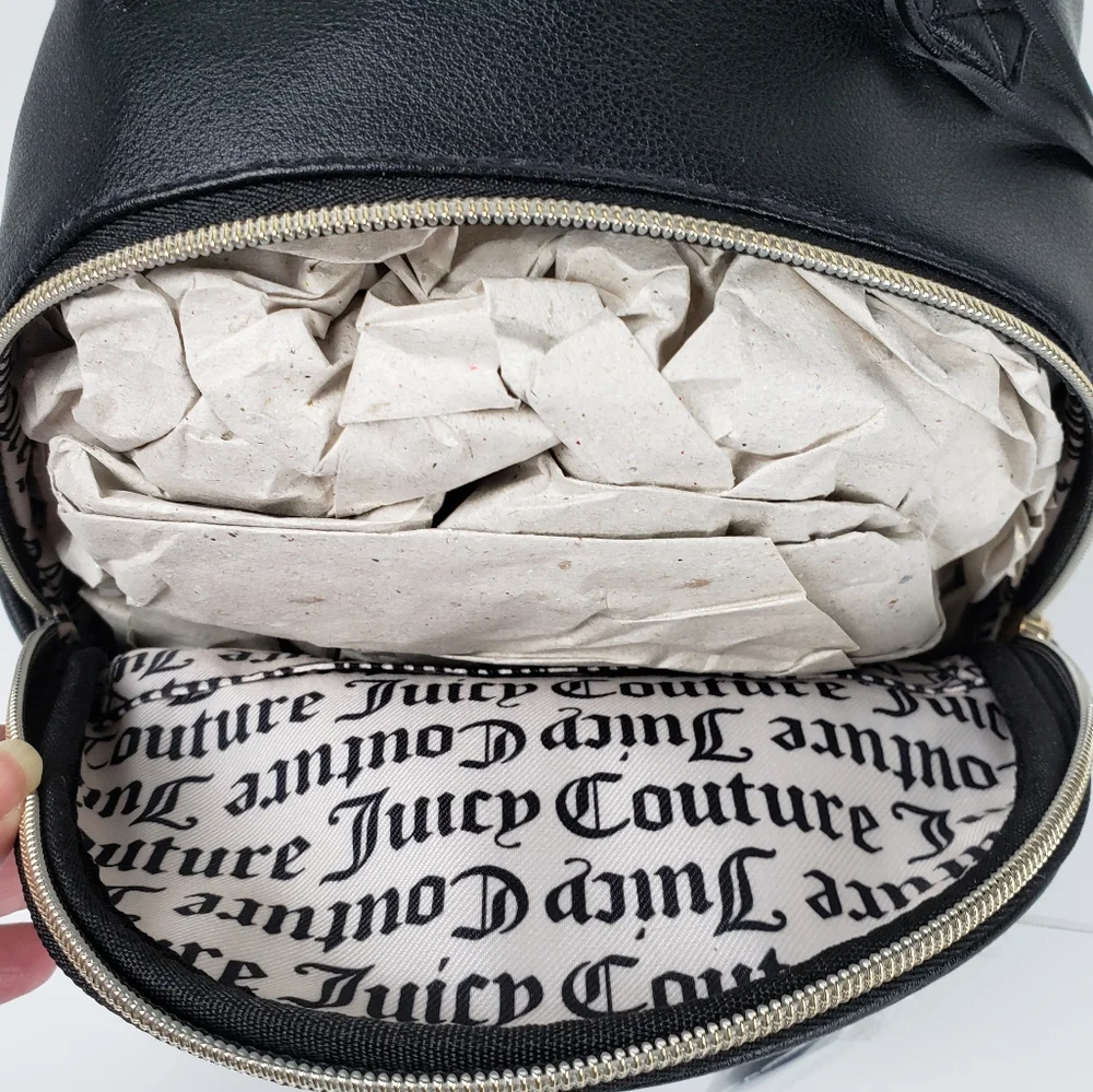 Juicy Couture Licorice Heritage Mini Backpack Crown Heart Logo